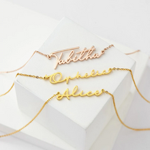 Load image into Gallery viewer, Custom Signature Necklace