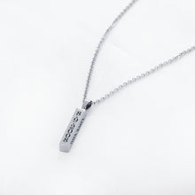 Load image into Gallery viewer, Personalized Vertical Bar Necklace with Engraving