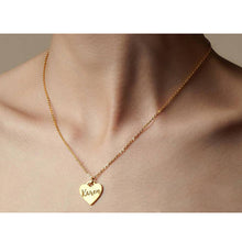 Load image into Gallery viewer, Heart Necklace with Engraving