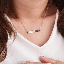 Load image into Gallery viewer, Personalized Bar Necklace