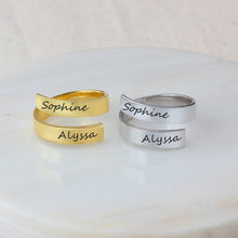 Load image into Gallery viewer, Adjustable Ring with Engraving