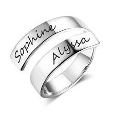 Load image into Gallery viewer, Adjustable Ring with Engraving