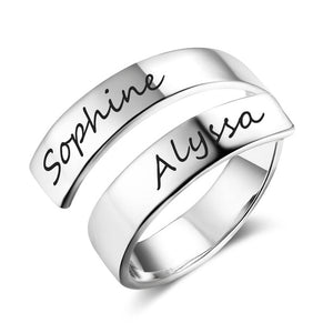 Adjustable Ring with Engraving