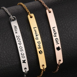 Personalized Bracelet with Engraving