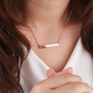 Personalized Bar Necklace